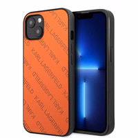Karl Lagerfeld KLHCP13SPTLO iPhone 13 mini 5,4 "oranžinis kietas dėklas Perforuotas Allover