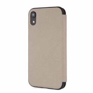 BMW dėklas iPhone Xr su logotipo įspaudu - smėlinis