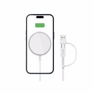 Tech-Protect QI15W-A44 Магнитное беспроводное зарядное устройство с MagSafe - белый
