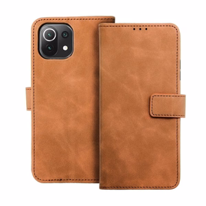 TENDER knygos tipo dėklas telefonui XIAOMI Redmi 9C / 9C NFC rudas
