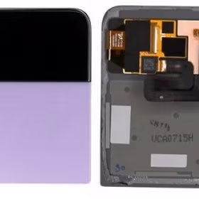 Ekranas Samsung F721 Z Flip4 5G su lietimui jautriu stikliuku ir rėmeliu išorinis (Outer) Bora Purple originalus (used Grade B)