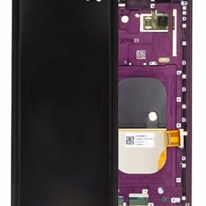 LCD ekranas Sony Xperia XZ3 H8416/H9436 su lietimo ekranu su rėmeliu Bordeaux Red originalus (naudotas Grade A)