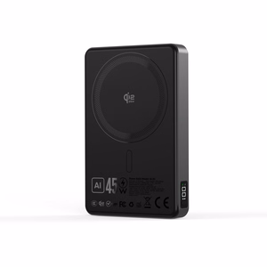 Blavec Power Bank 10000mAh BJ-05 Ultra Fast 16mm - Type C - Qi2.2 25W + PD 45W магнитная индукция Magsafe 2 in 1 (PBBJ05-QI22MC10B) черный алюминий (поврежденная упаковка)