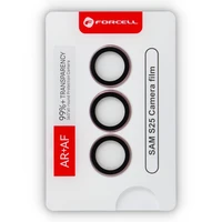 Forcell Premium kameros objektyvo grūdintas stiklas - Samsung Galaxy S25 rožinis auksas