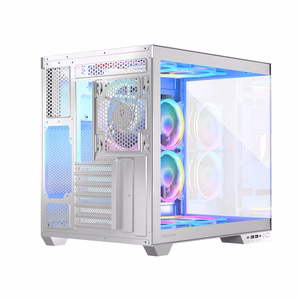 MODECOM KORPUSAS VULKANAS PANORAMA ARGB 5F MIDI BALTAS