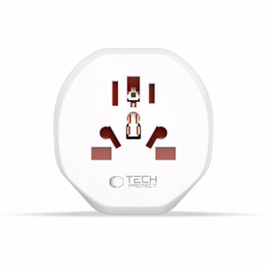 Tech-Protect universalus kelioninis adapteris į ES - baltas