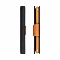 CANVAS knygos dėklas IPHONE 16 Plus juodas