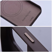 WOVEN MAG COVER dėklas suderinamas su MagSafe IPHONE 13 Pro - šviesiai rudas