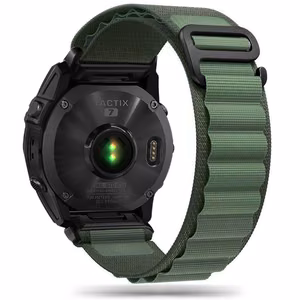 Tech-Protect Nylon Pro dirželis, skirtas Garmin Fenix 5 / 6 / 6 Pro / 7 – tamsiai žalias