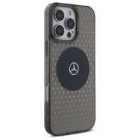 Mercedes MB Dėklas telefonui iPhone 16 Pro su Žvaigždžių raštu - Juodas