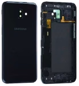 Задняя крышка для Samsung J610 J6+ 2018 чёрная Оригинал (б/у Grade B)
