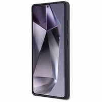 Karl Lagerfeld silikoninis dvigubų galvų ir apskritimo magnetinis Samsung Galaxy S25 Ultra dėklas juodas