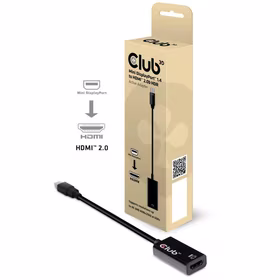Mini DP į HDMI aktyvus adapteris CAC-1180 Club3D