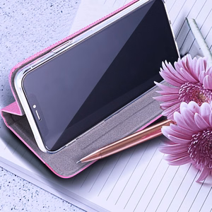 SENSITIVE knygutės dėklas XIAOMI Redmi Note 15 PRO 5G rožinis