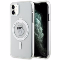 Karl Lagerfeld IML Choupette MagSafe dėklas iPhone 11 / Xr - skaidrus