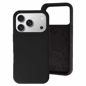 MagColor Grynas dėklas telefonui iPhone 17 Pro Max juodas