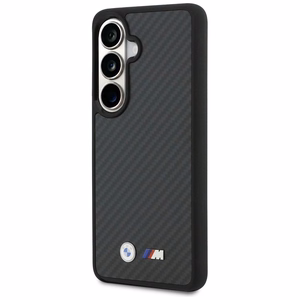 BMW dėklas Magnetic Kevlar su Logo skirtas Samsung Galaxy S26 juodas