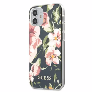 Guess GUHCP12SIMLFL03 iPhone 12 mini 5.4" тёмно-синий/тёмно-синий N°3 Flower Collection