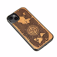 Bewood dėklas iPhone 15 Plus 6,7" Compass Rose Merbau