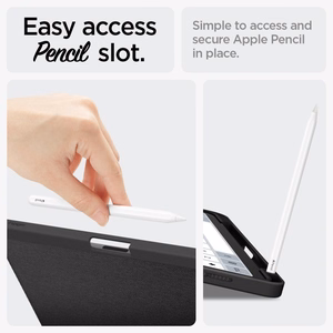 Spigen Urban Fit dėklas planšetinio kompiuterio iPad Air 10.9'' 4/5 2020-2022 / 11.6'' 2024 - juodas (m)