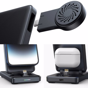 Įkroviklis Lightning Joyroom 4in1 (JR-WQS02) (Phone;AirPods;Watch; USB) juodas