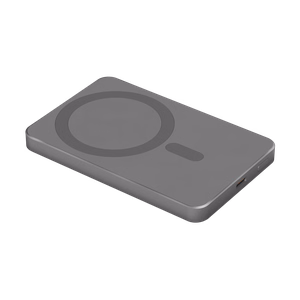 Krüger&Matz magnetinė belaidė išorinė baterija, 5000 mAh, pilka