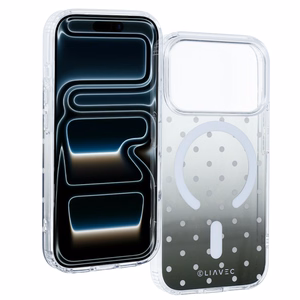 Liavec Bubble dėklas, skirtas „iPhone 18 Pro“ / „iPhone 17 Pro“, juodas