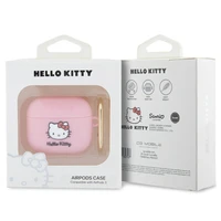 Hello Kitty silikoninis 3D Kitty galvos dėklas AirPods 3 - rožinis
