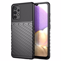 Thunder Case lankstus tvirtas tvirtas dėklas TPU dėklas telefonui Samsung Galaxy A72 4G juodas