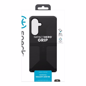 Speck ImpactHero Grip case for Samsung Galaxy A36 5G, Black/Shadow
