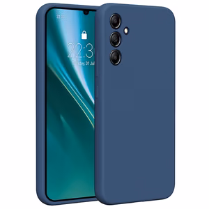 Etteri silikoninis dėklas telefonui Samsung Galaxy A34 5G tamsiai mėlynas
