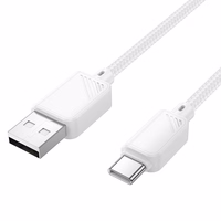Kabelis USB A į USB C Hoco 3A 1 m X113 baltas