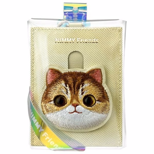 Nimmy Big Eyed Pet 2.0 Katės Piniginė su kortelių laikikliu - smėlinė