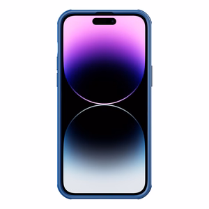 Nillkin CamShield S dėklas iPhone 14 Pro Max šarvuotas dangtelis kameros apsauga mėlynas