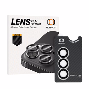 Apsauginis grūdintas stiklas Tel Protect 3D Lens Aramid Series on camera for Samsung Galaxy S26 Plus (lęšis 3 vnt.)