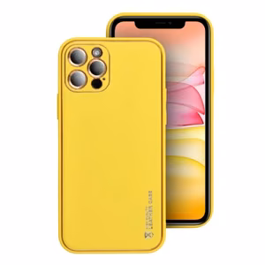 Dėklas "Forcell Leather" skirtas Samsung A037 A03s geltonas