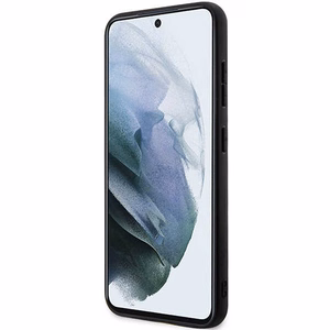 Karl Lagerfeld Saffiano Mono Metalinis Logotipas dėklas Samsung Galaxy S24 - juodas