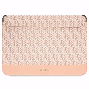 Guess GCube dryžuotas 14" nešiojamojo kompiuterio dėklas - rožinis