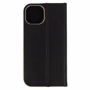 Knyginis dėklas su rėmeliu Iphone 14 Plus juodas