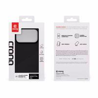 Crong Color Cover Magnetic - MagSafe iPhone 17 Pro Max dėklas (juodas)