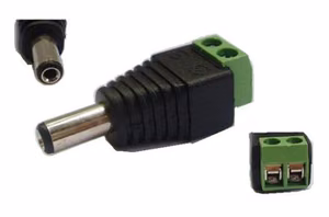 Power male connector 5.5x2.1, 10pcs