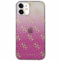 Guess GUHCP12SPCU4GGPI iPhone 12 mini 5.4" rožinis/rožinis kietas dėklas 4G Gradient