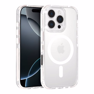 Tel Protect Strap Clear Case for Iphone 15 Pro Max white