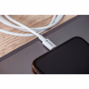 FORCELL F-ENERGY C703 kabelis USB A į Lightning MFi 2,4A 12W 1 m baltas