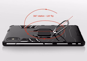 Dėklas telefonui Ring Armor Redmi 13 4G - juodas (m)