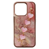 Trend dėklas telefonui Iphone 15 dizainas 6 rožinis