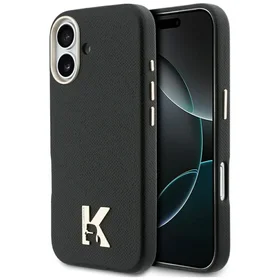 KARL LAGERFELD case for IPHONE 17 compatible with MagSafe KLHMP17S5PGFKHGK (PU FW W/ KHead Logo) black