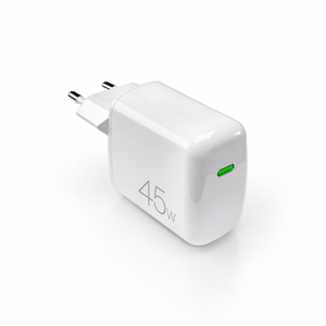 Puro Super Mini 45W PD GaN USB-C sieninis įkroviklis - baltas