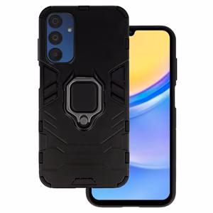 Ring Armor dėklas telefonui Samsung Galaxy A15 4G/5G juodas