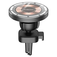 DUZZONA automobilio laikiklis su belaidžiu įkrovimu oro ventiliacijai suderinamas su MagSafe 15W V2 juodas